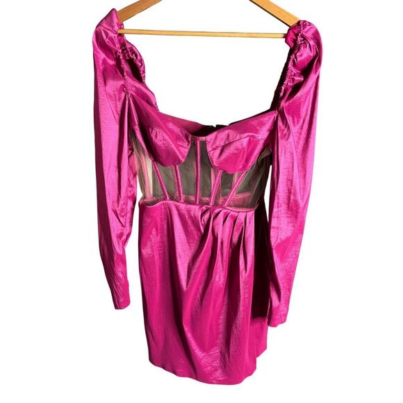 NBD Talulla Dress Fuchsia Size M NWT - Picture 5 of 8